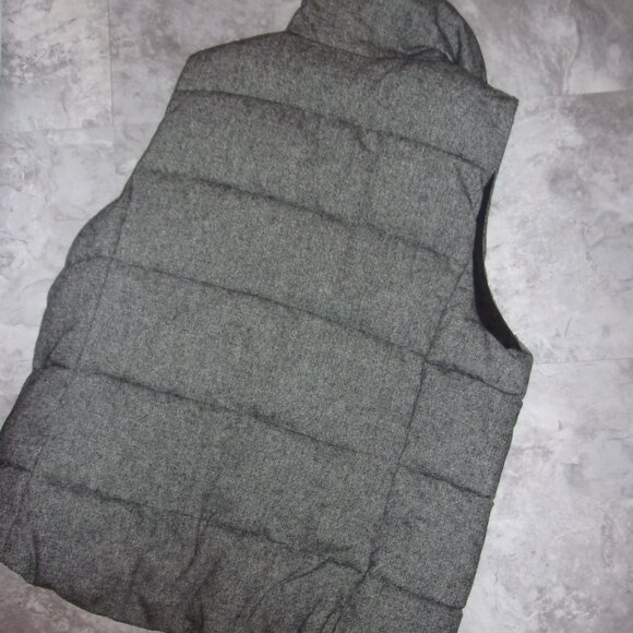 thick puffer size large womens  coat vest outdoor wear gray - Picture 4 of 5